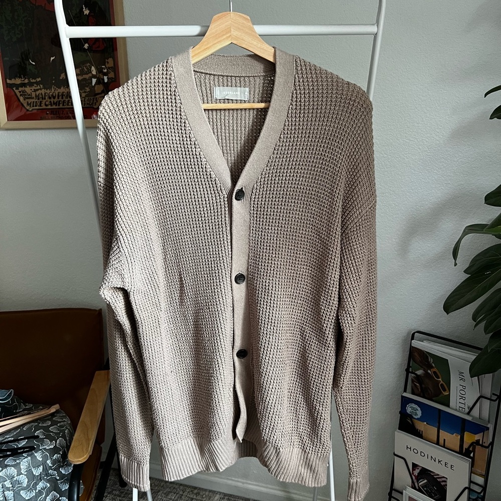Brown Everlane Knit Cardigan